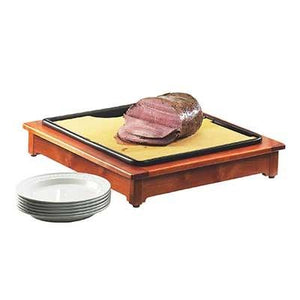 Cal-Mil 810-52 Carving Station with 18 X 22" Cutting Board & Drip Tray, Dark Wood