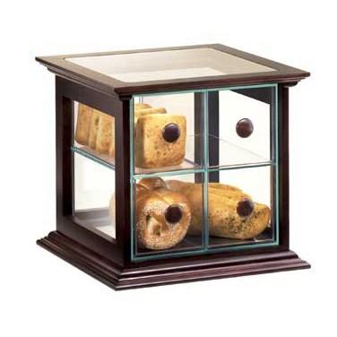 Cal-Mil 813-52DRAWER Westport Bread Case with 4 Drawers, Wood Frame with Green Acrylic Body