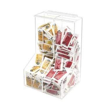 Cal-Mil 925 Clear Two Bin Top Loading Condiment Packet Holder