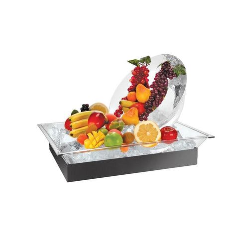 Cal-Mil 986-12 Ice Display Tray with LED Lighting, Acrylic, Clear