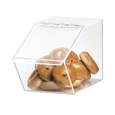 Cal-Mil 999 Pastry Display Bin with Hinged Lid, Acrylic
