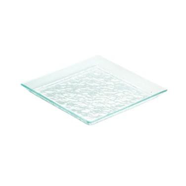 Cal-Mil GL252-43 10.5" Square Glacier Diamond Platter, Clear Acrylic