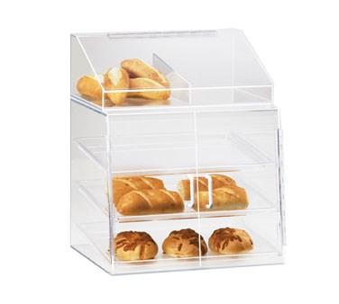 Cal-Mil P241SS Three Tier Slanted Front Acrylic Display Case - 18"H