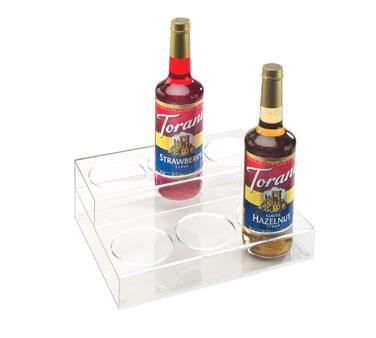 Cal-Mil P295 2 Tier Bottle Organizer with 6 Bottle Capacity - Acrylic, Clear
