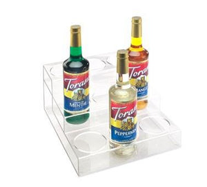 Cal-Mil P296 3 Tier Bottle Organizer with 9 Bottle Capacity - Acrylic, Clear