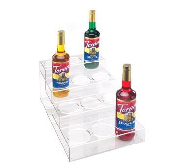 Cal-Mil P297 4 Tier Bottle Display with 12 Bottle Capacity - Acrylic, Clear