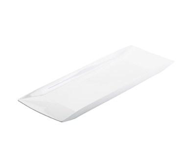 Cal-Mil PP152 Long Rectangle Platter, Bright White Porcelain