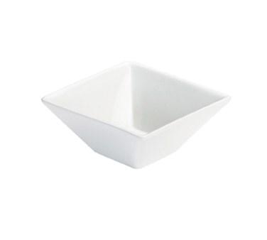 Cal-Mil PP250 30 Oz Square Bowl - Porcelain, Bright White