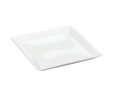 Cal-Mil PP252 11" Square Gourmet Display Platter - Porcelain, Bright White