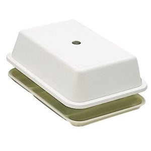 Carlisle 1014502 Plastic Cover For 6 Compartment Trays, 14-1/2" X 10", White