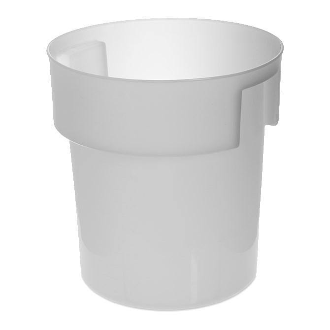 Carlisle 180002 Bain Marie 18 Qt. Round Food Storage Container, White Polyethylene