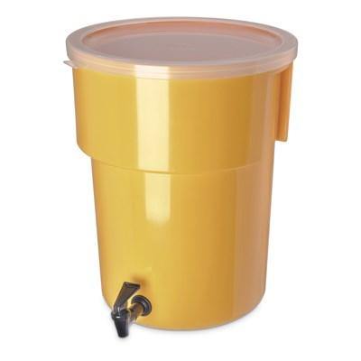 Carlisle 221004 5 Gallon Yellow Round Beverage Dispenser (No Base)