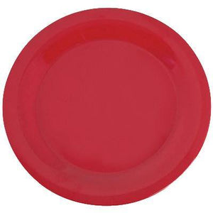 Carlisle 3300205 Sierrus 10-1/2" Red Narrow Rim Melamine Plate