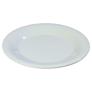 Carlisle 3301802 Sierrus 6-1/2" White Wide Rim Melamine Pie Plate