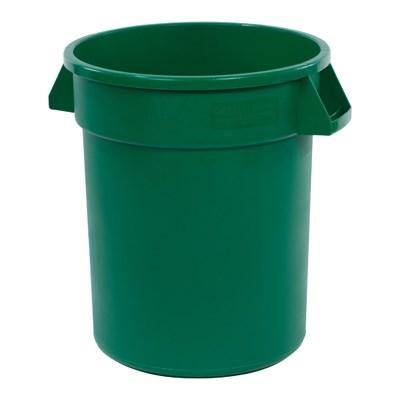 Carlisle 34102009 Bronco 20 Gallon Round Plastic Trash Can, Green
