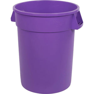 Carlisle 34103289 Bronco 32 Gallon Round Plastic Trash Can Lid, Purple