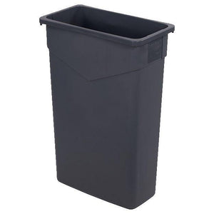 Carlisle 34202323 Trimline 23 Gallon Rectangular Plastic Trash Can, Gray