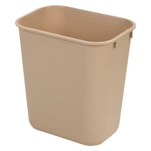Carlisle 34291306 13 Qt Rectangle Waste Basket - Plastic, Beige