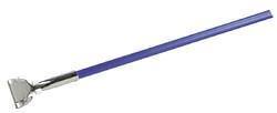 Carlisle 36201300 60"L Flo-Pac Dust Mop Handle with Connector, Blue Vinyl Over Metal