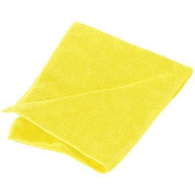 Carlisle 3633404 16" Square Microfiber Cleaning Cloth - Suede Finish, Yellow