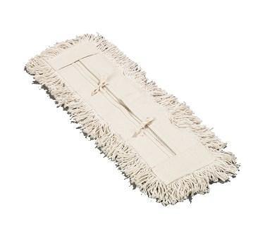 Carlisle 364752400 24" Flo-Pac Dust Mop Head Only with Cut Ends, White
