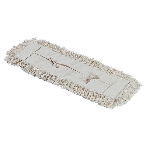 Carlisle 364754800 Flo-Pac Dust Mop Head Only, 48", with Cut Ends, White