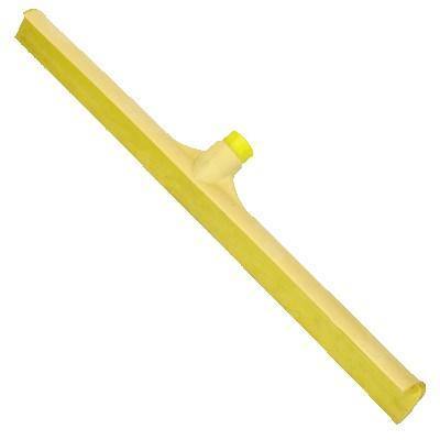 Carlisle 3656804 Sparta 24" Yellow Single Blade Rubber Squeegee with Plastic Frame
