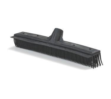 Carlisle 3659203 12-1/2" Brush with Squeegee - Rubber/Poly, Black
