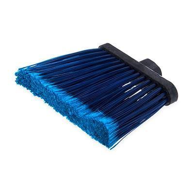 Carlisle 3686714 Duo-Sweep 12" Medium Duty Angled Broom Head with Blue Flagged Bristles