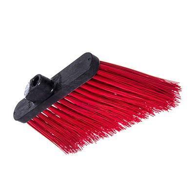 Carlisle 3686805 Duo-Sweep 12" Heavy Duty Angled Broom Head with Red Flagged Bristles