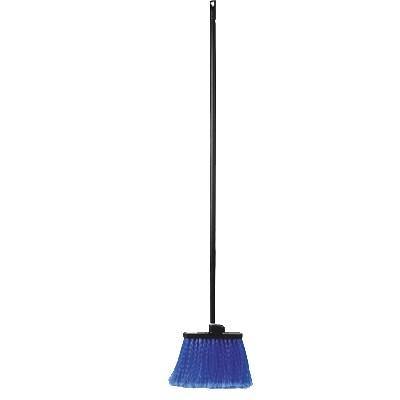 Carlisle 3688314 48"L Duo-Sweep Warehouse Broom with Straight Bristles & Blue Handle