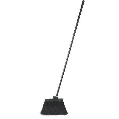 Carlisle 3688403 Duo-Sweep 13" Warehouse Broom with Black Unflagged Bristles and 48" Handle