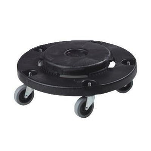 Carlisle 3691003 Round Plastic Trash Can Dolly with Raised Center & 250 Lb Capacity