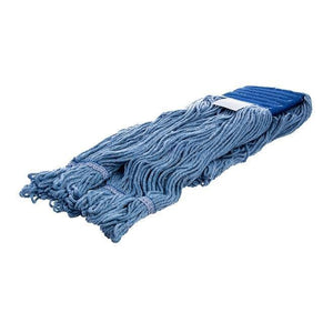 Carlisle 36946014 Wet Mop Head - 4 Ply, Synthetic/Cotton Yarn, Blue