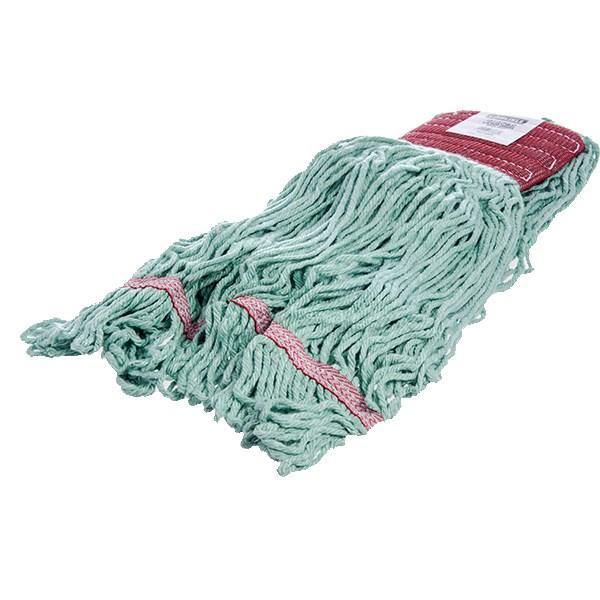 Carlisle 369484B09 Wet Mop Head - 4 Ply, Synthetic/Cotton Yarn, Green/Red