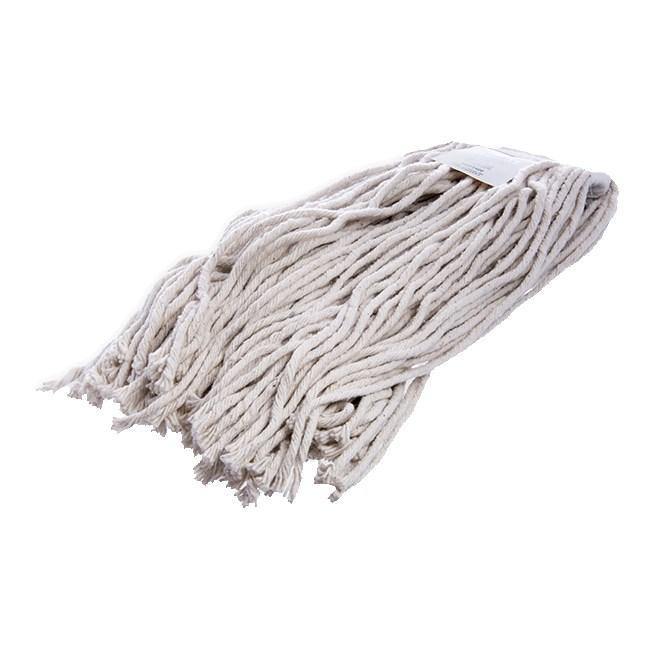 Carlisle 36972400 Wet Mop Head - #24, 8 Ply, Cut-End, Natural Cotton Yarn