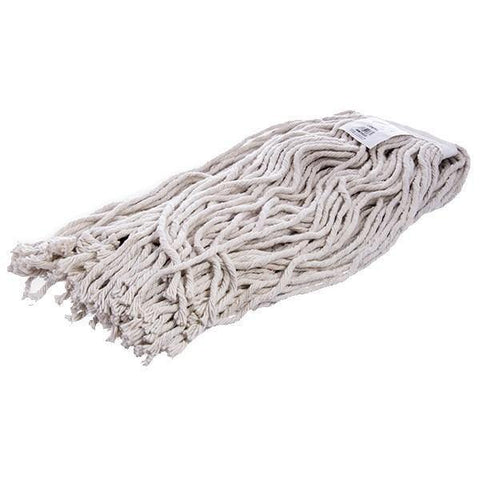 Carlisle 36973200 Wet Mop Head - #32, 8 Ply, Cut-End, Natural Cotton Yarn