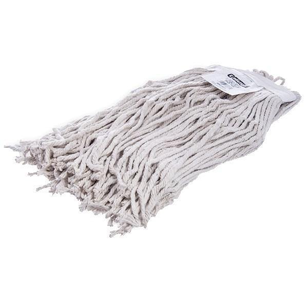 Carlisle 369820B00 Wet Mop Head - #20, 4 Ply, Cut-End, Natural Cotton Yarn