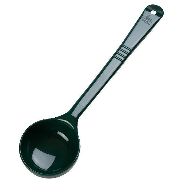 Carlisle 398008 Measure Misers 4 Oz. Forest Green Long Handle Portion Spoon