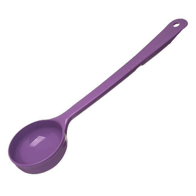 Carlisle 398089 Measure Misers 4 Oz. Forest Purple Long Handle Portion Spoon