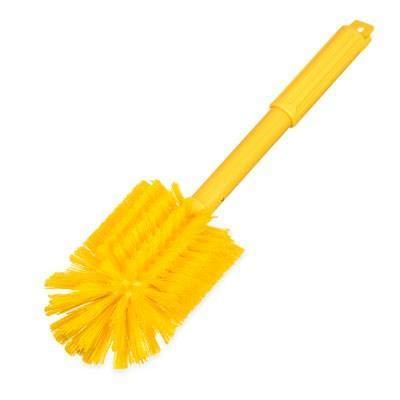 Carlisle 40002C04 Sparta 3.5 In. Yellow Multi-Purpose Valve and Fitting Brush with 16"L Handle