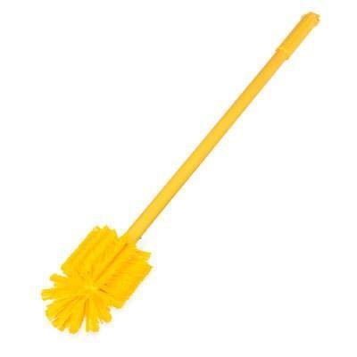 Carlisle 40003C04 Sparta 3.5 In. Yellow Multi-Purpose Valve and Fitting Brush with 30"L Handle