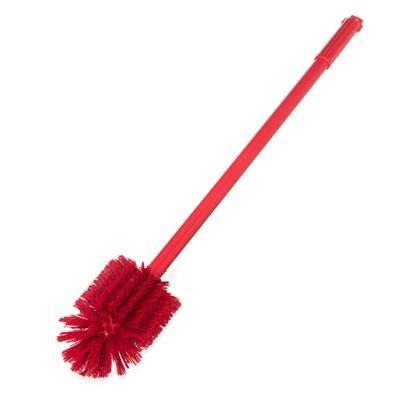 Carlisle 40003C05 Sparta 3.5 In. Red Multi-Purpose Valve and Fitting Brush with 30"L Handle