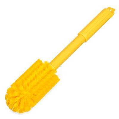 Carlisle 40004C04 Sparta 3 In. Yellow Multi-Purpose Valve and Fitting Brush with 16"L Handle