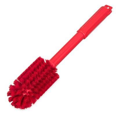 Carlisle 40004C05 Sparta 3 In. Red Multi-Purpose Valve and Fitting Brush with 16"L Handle