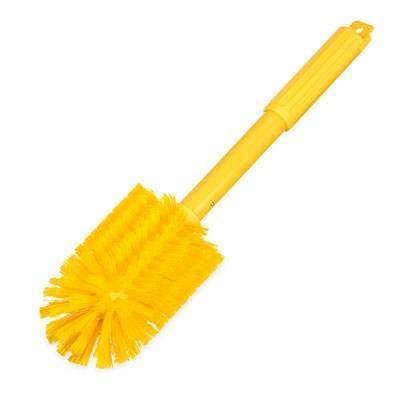 Carlisle 40005C04 Sparta 4 In. Yellow Multi-Purpose Valve and Fitting Brush with 16"L Handle