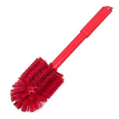 Carlisle 40005C05 Sparta 4 In. Red Multi-Purpose Valve and Fitting Brush with 16"L Handle