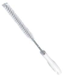 Carlisle 4018002 Sparta 15" White Polyester Valve and Fitting Straight Brush - 1" Bristle Diameter