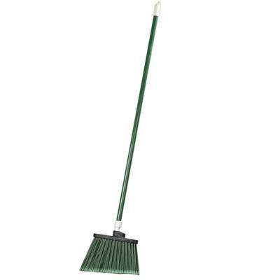Carlisle 4108209 12" Angle Broom - 48" Handle, Flagged Bristles, Green