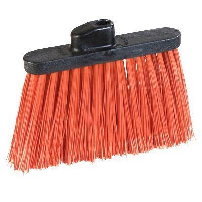 Carlisle 4108324 12" Angle Broom - 48" Handle, Unflagged Bristles, Orange